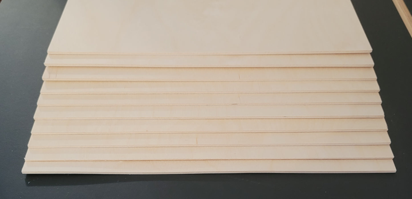 1/8" (3mm) 12 x 16 Baltic Birch Sheets