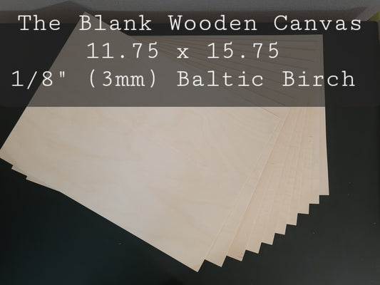 1/8" (3mm) 12 x 16 Baltic Birch Sheets